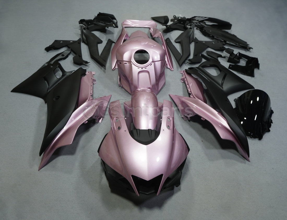 Glossy Rose Gold & Matte Black Fairing Kit For YAMAHA YZF R3 2022 2023 2024 /R25