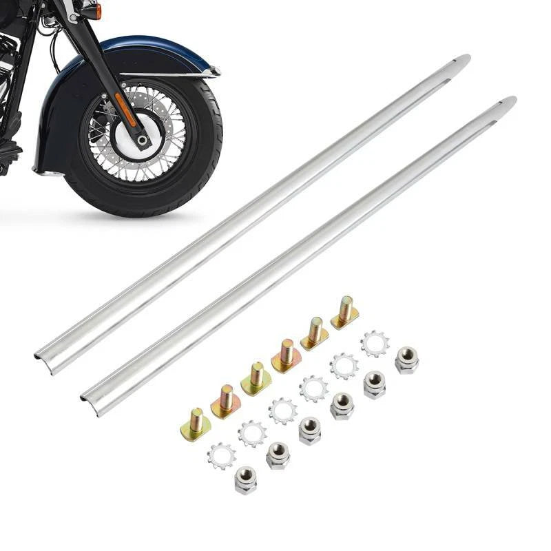 Front Fender Spear Trim Fit For Harley Heritage Softail Classic Flstc 1989-2018