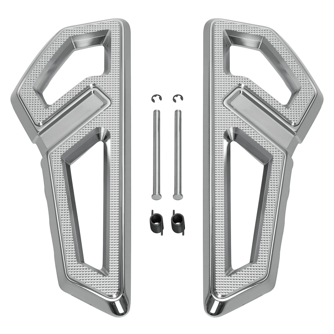 Chrome Driver Footboards Floorboards Fit For Harley Softail Slim Fat Boy 2018-24