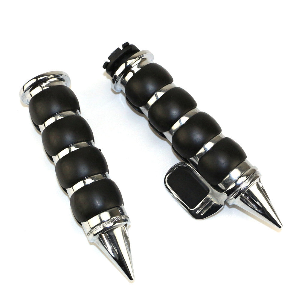 1 inch Handle Grips With Throttle Boss For Honda Kawasaki Suzuki Yamaha