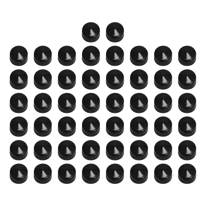 87 pcs Black ABS Bolt Toppers Caps Cover Fit For Harley Softail Twin Cam 84-06