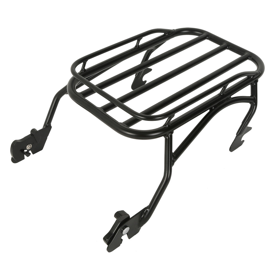 Black Detachable Solo Luggage Rack Fit For Harley Touring Road King 1997-2008 US