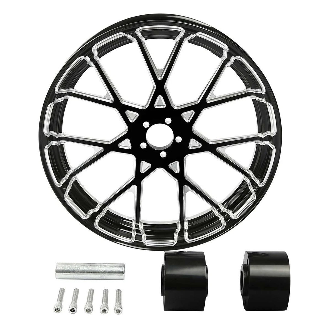 18" x 3.5" CNC Front Wheel Rim Dual Disc Hub Fit For Harley Road Glide 1997-2021