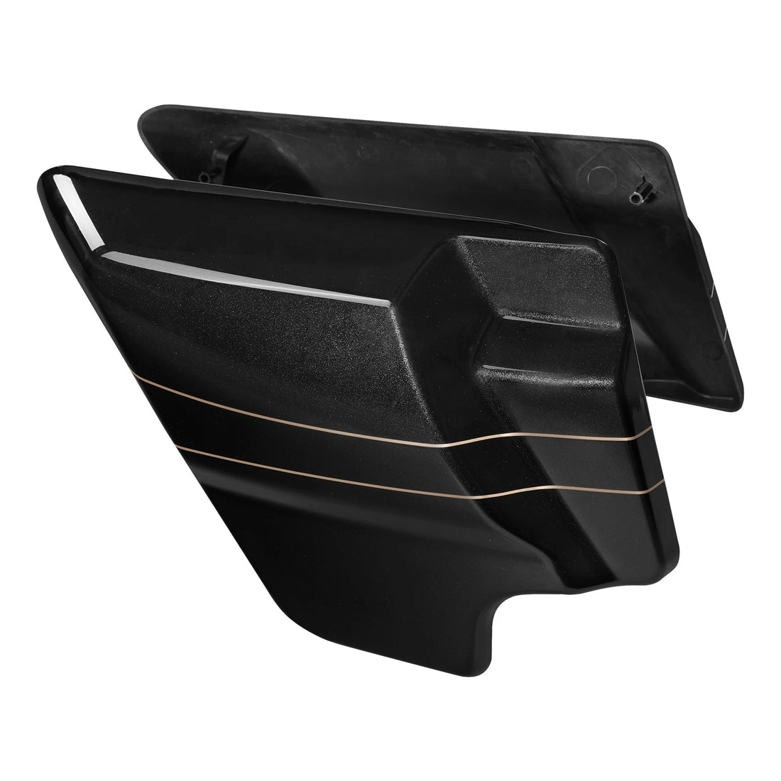 Battery Side Covers Panel Fit For Harley Road Street Glide 2009-24 Black Quartz