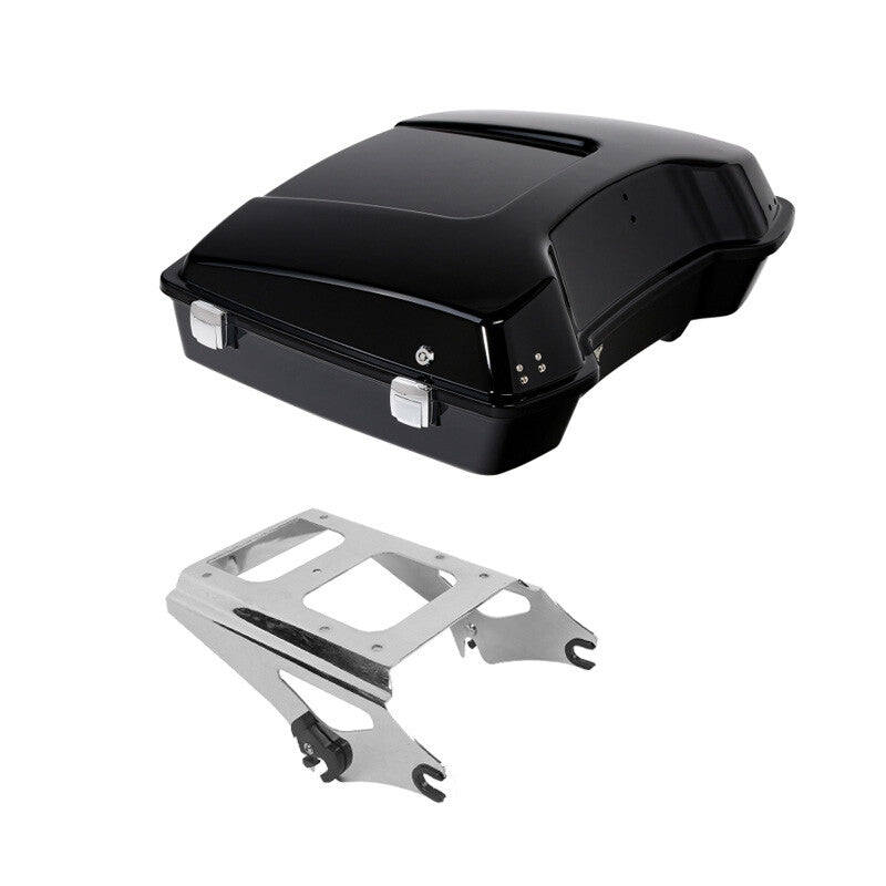 Razor Trunk Chrome Two Up Mount Rack Fits For Harley Touring 2009-2013