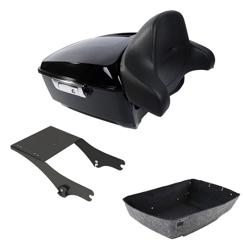 King Trunk Two Up Rack Pad Fit For Harley Touring Touring Road King 97-08