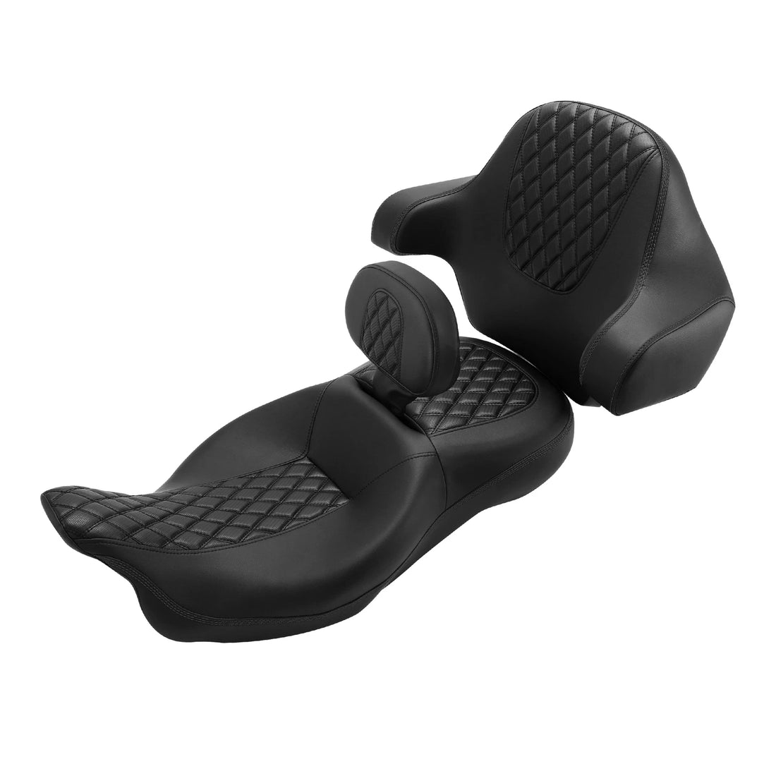 Driver & Passenger Seat Backrests Fit For Harley Touring Street Glide 2014-2023