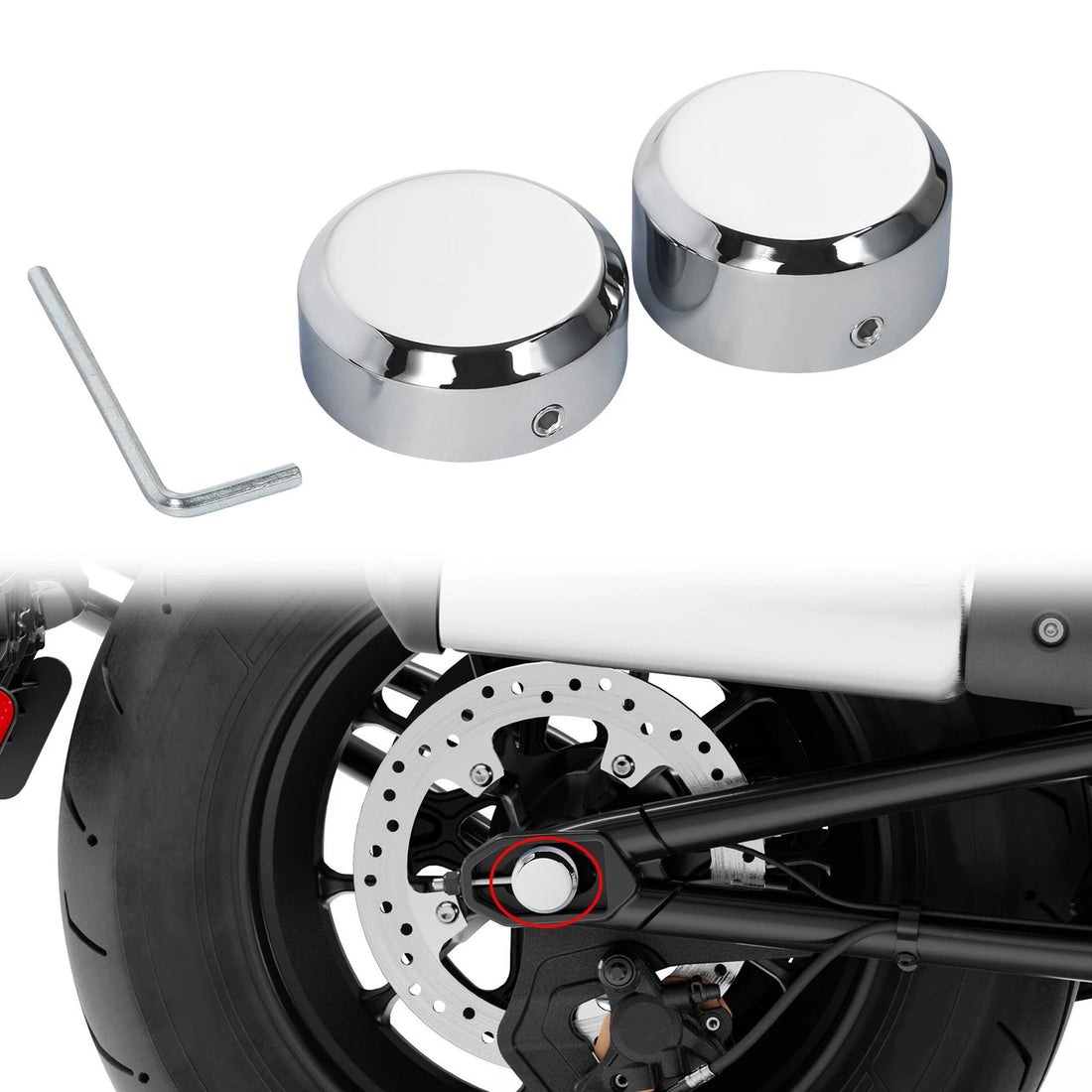 Rear Axle Cover Bolt Nut Cap Fit For Harley Pan America RA1250 RA1250S 2021-2025