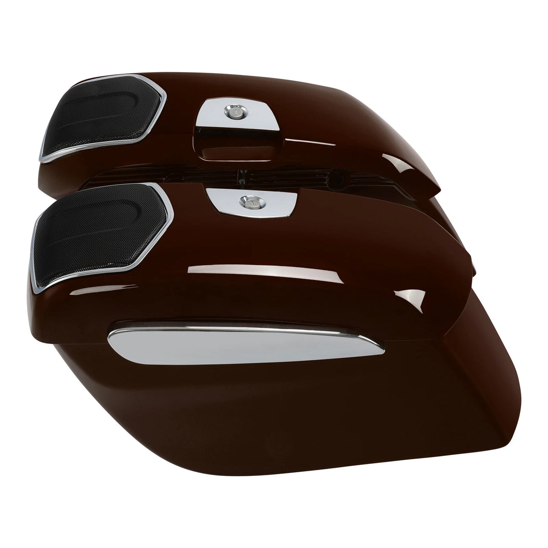 Hard Saddlebags Speaker Cutout Fit For Indian Challenger 19-25 Dark Walnut