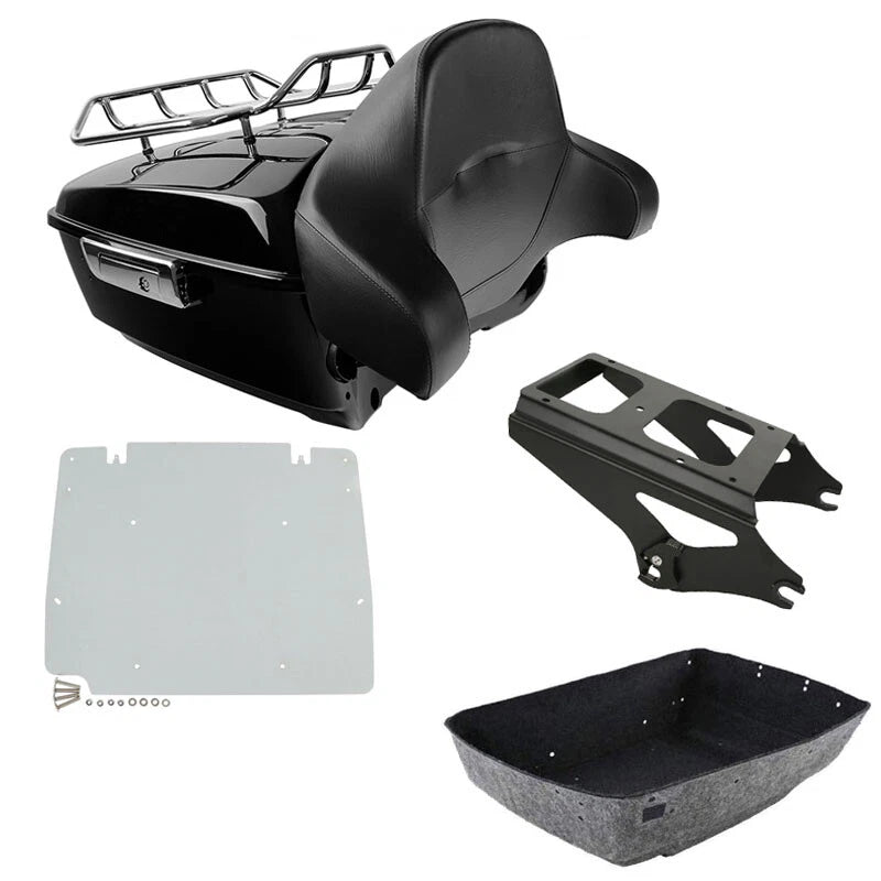 King Trunk Pad Mount Plate Fit For Harley Touring Electra Street Glide 2009-13