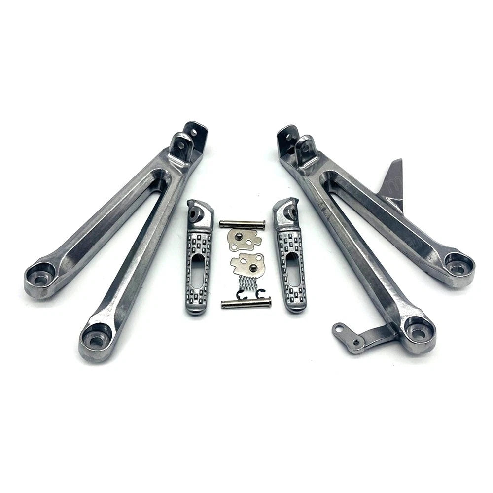 Silver Passenger Rear Foot Peg Bracket For Honda CBR1000RR 2004 2005 2006 2007