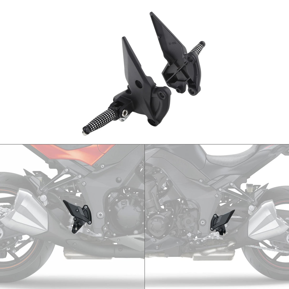 Driver Footpegs Pegs Bracket Fit For Kawasaki Z1000 ZR1000 2010-2023 2020