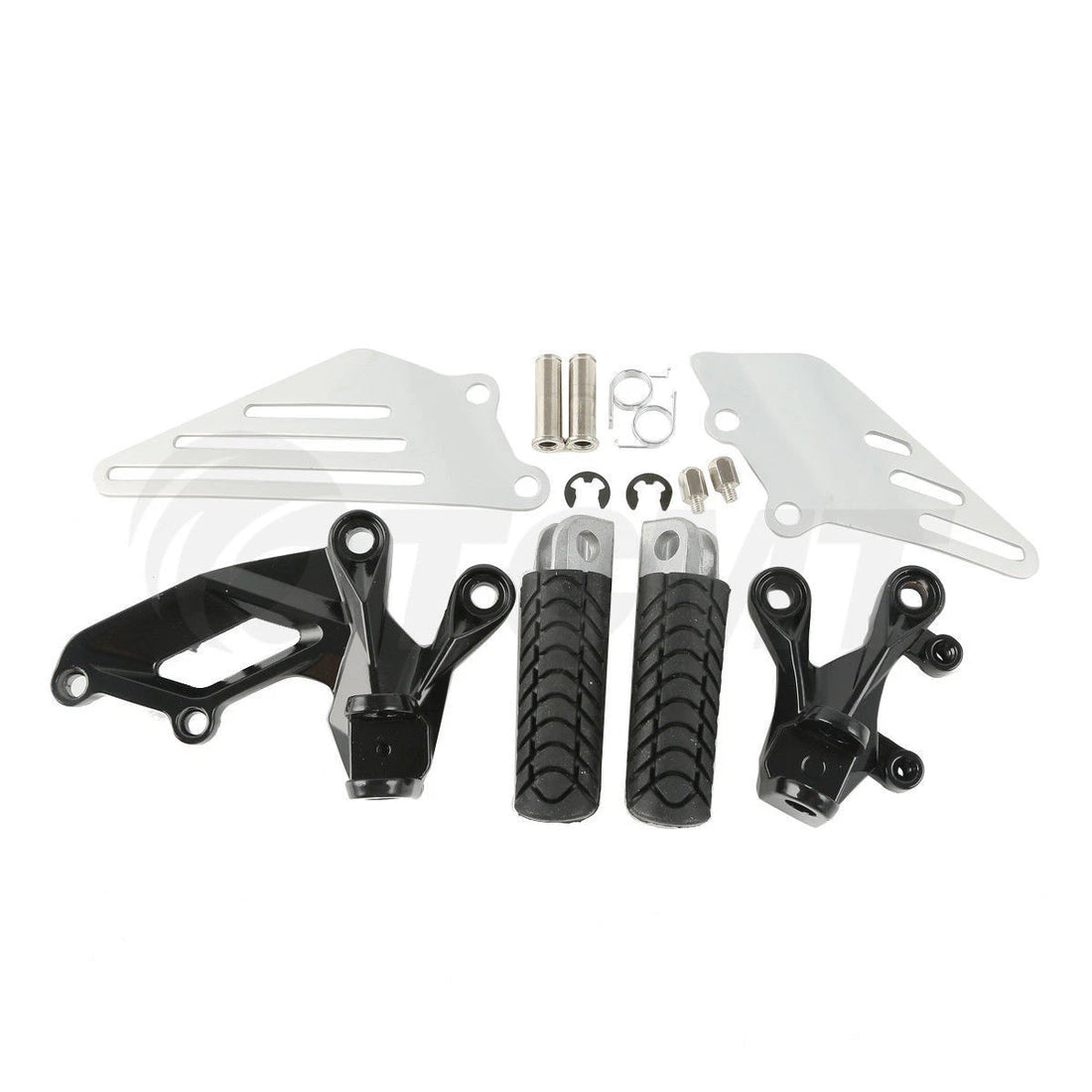 Front Rider Footpegs Footrest Set Fit For Kawasaki Ninja ZX14R ZZR1400 2006-2023