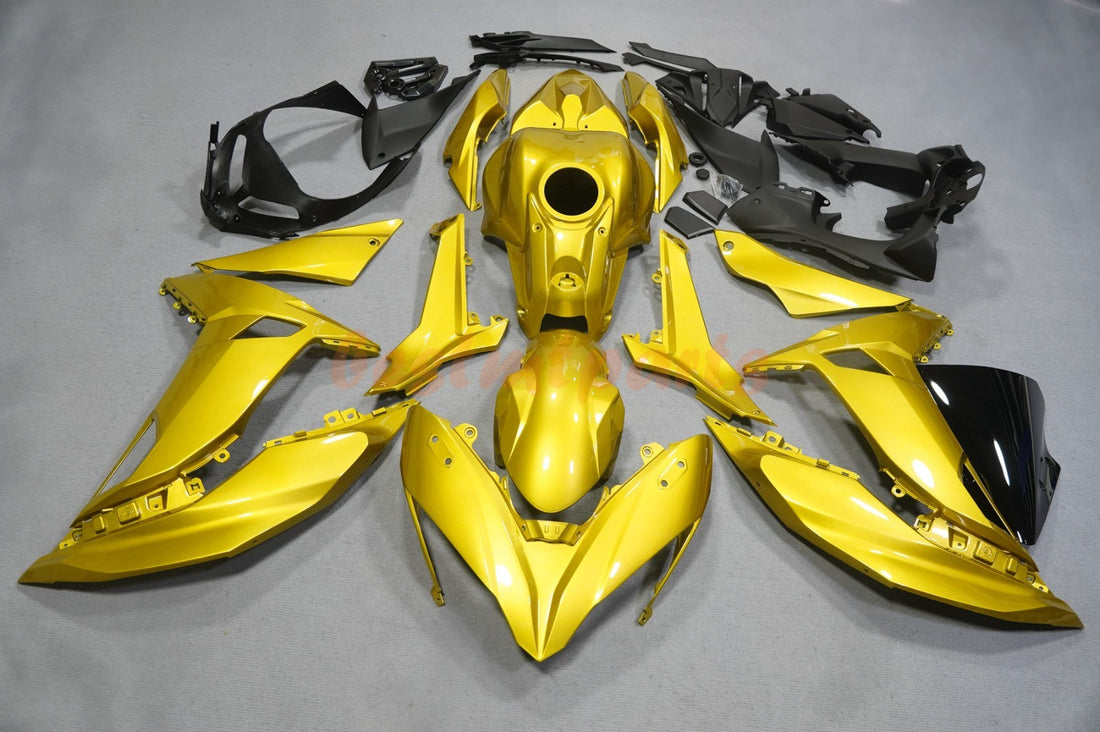 Glossy Gold Fairings Kit w/Tank Cover For Kawasaki Ninja 650 2017-2019 EX650 ABS