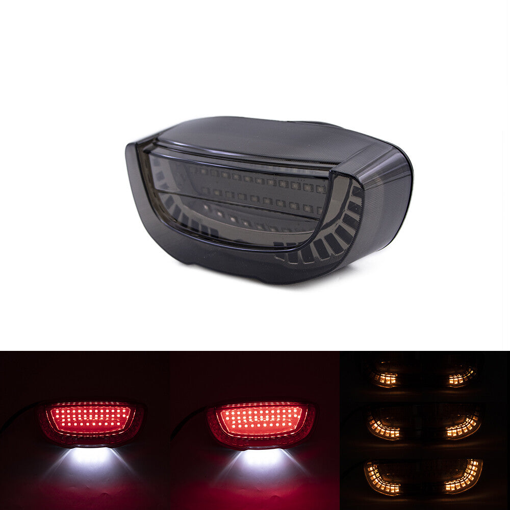 Smoke LED Tail Brake Flowing Water Turn Signal Light For Honda CBR250 1988-1999