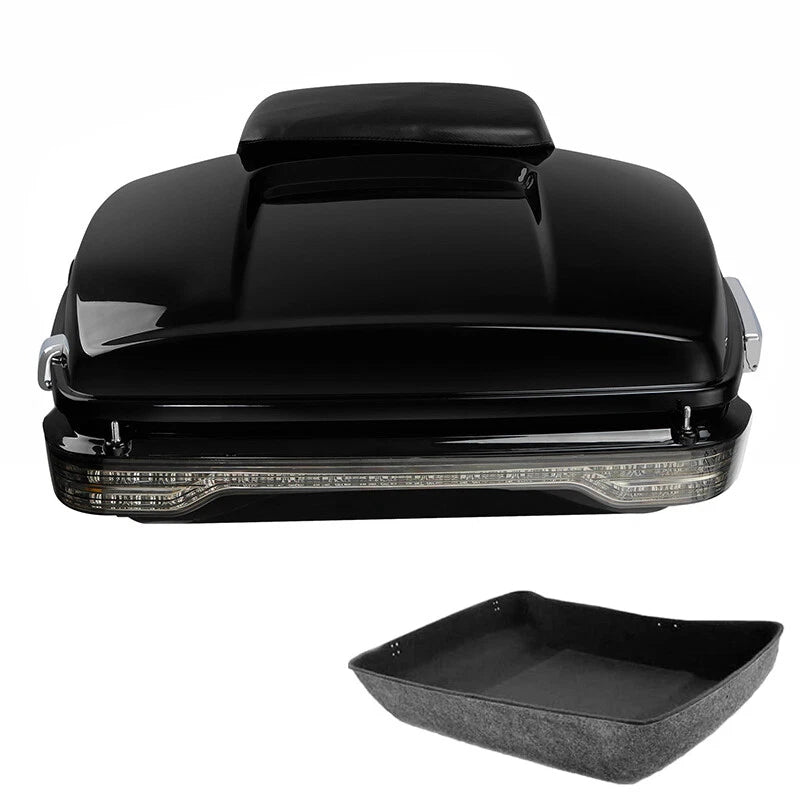 Chopped Trunk Luggage Backrest LED Light Fit For Harley Electra Glide 2014-2026