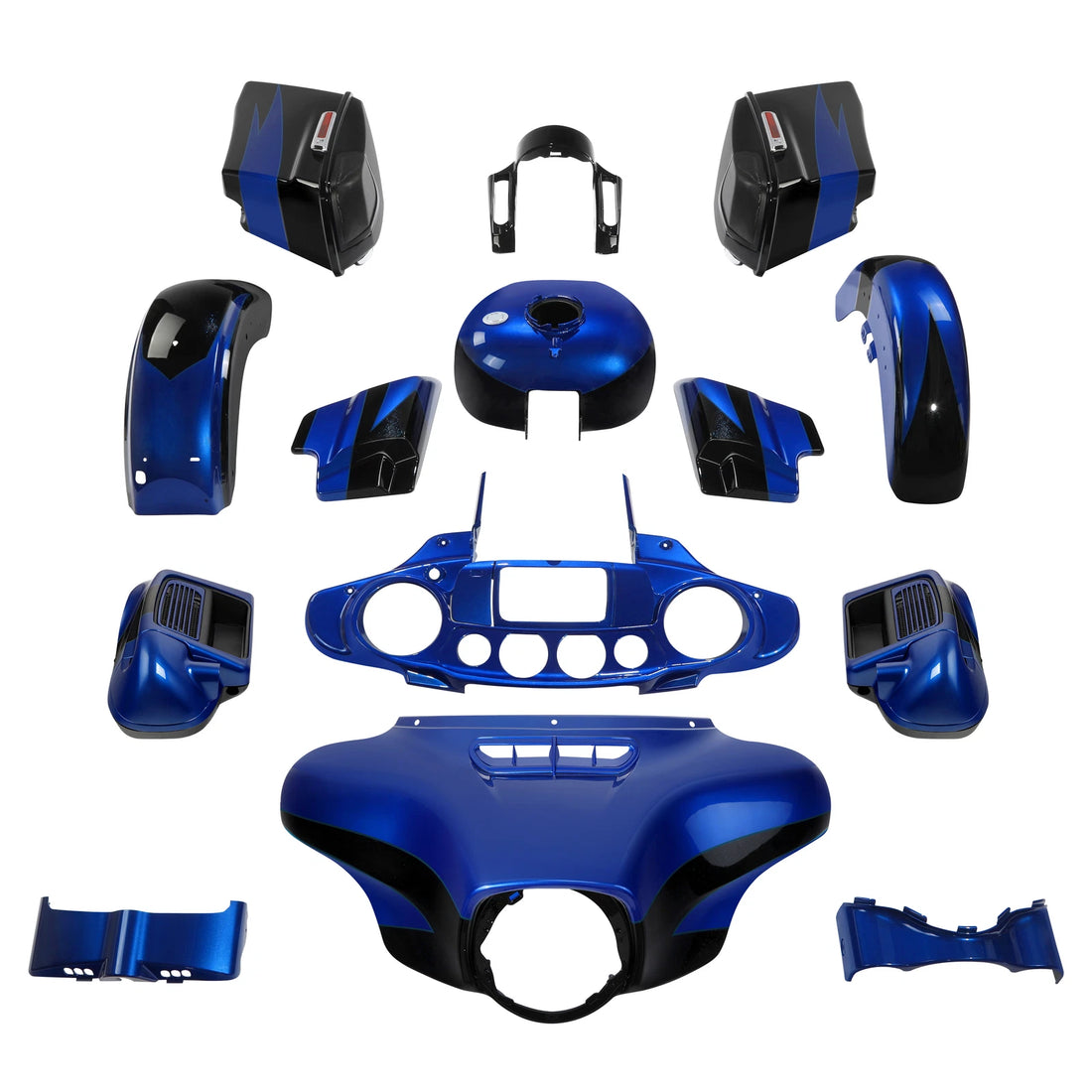 Fairing Body Kit Fit For Harley Street Glide 2014-2024 Candy Cobalt/Indigo Ink