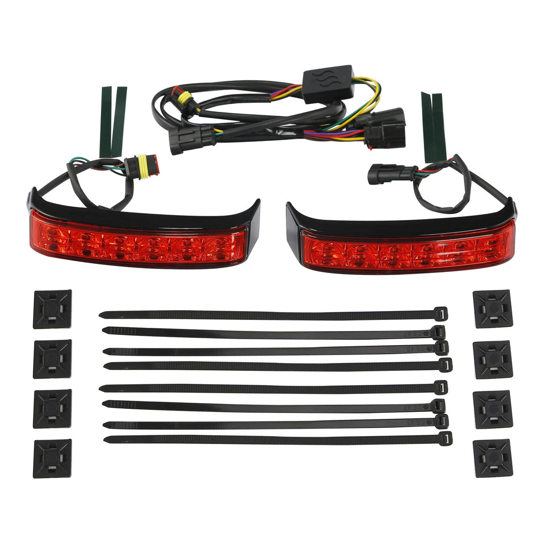 LED Saddlebag RED Run Brake Turn Light Fit For Harley Touring FLTRU 2014-2024 23