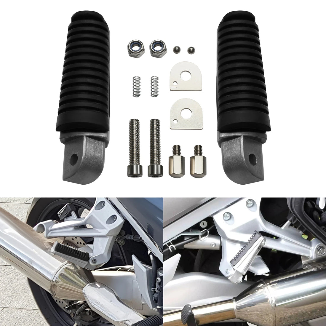 Rear Foot Pegs Fit For Yamaha FJR1300 FZ1 FZ6 FZ6R FZ400 XJR400 XJR1300