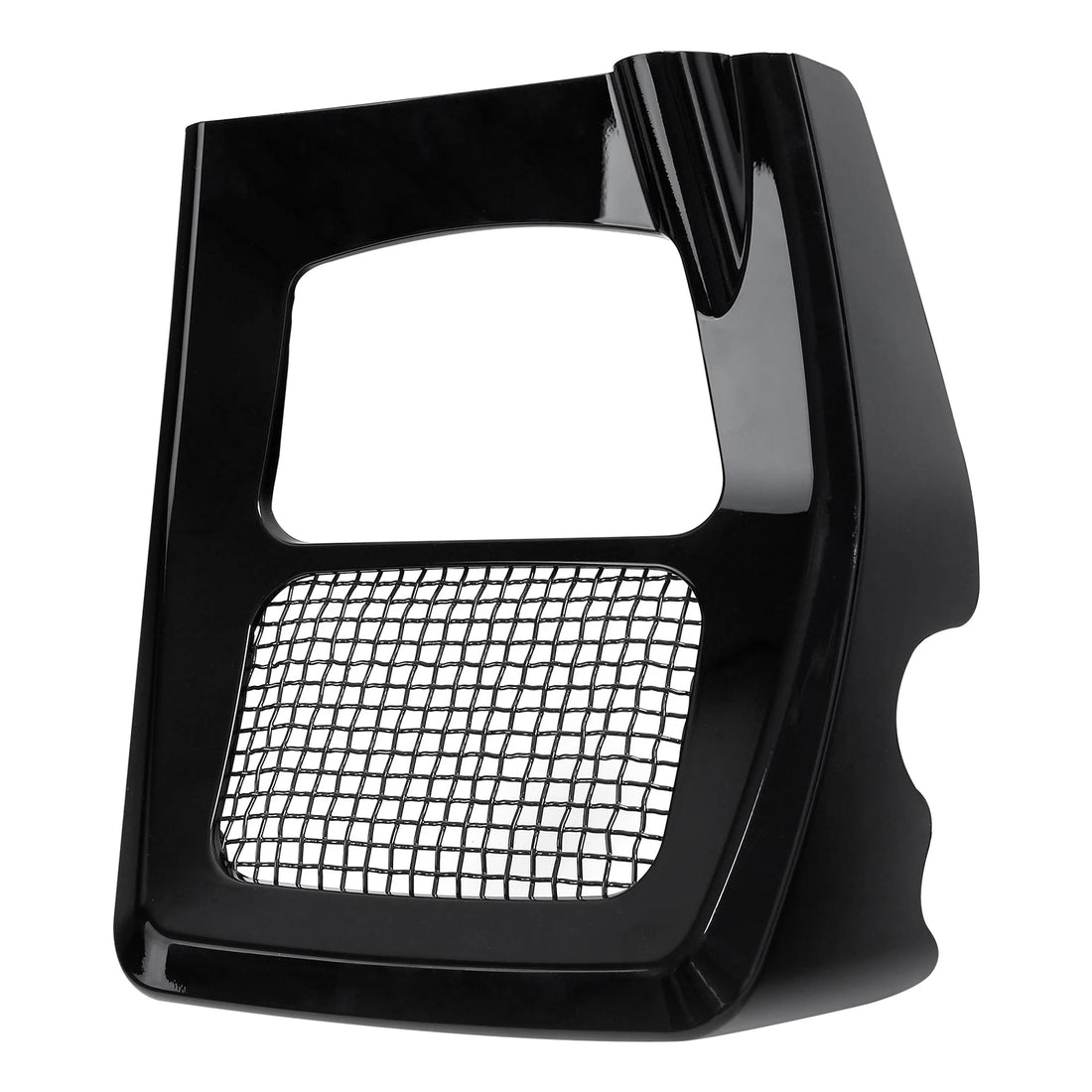 Fit For Harley Road King 17-24 Front Chin Spoiler Radiator Cover Vivid Black