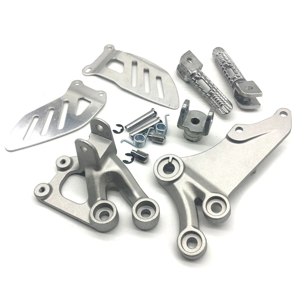 Fit for 2006-2009 2010 Suzuki GSXR600 GSXR750 Silver Front Foot Pegs Bracket Kit