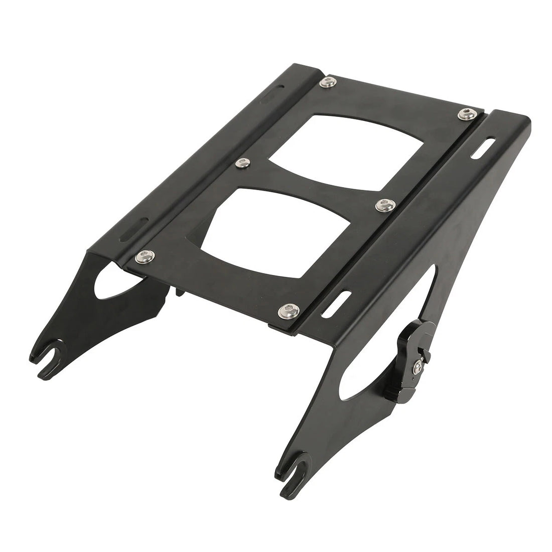 Black Detachable Two Up Mounting Rack Fit For Harley Touring Road Glide 2014-26