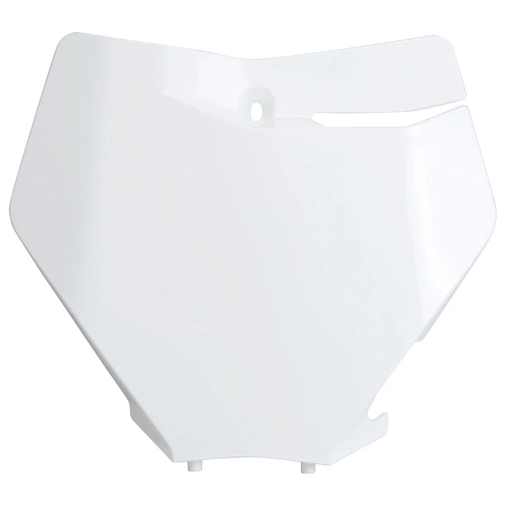 UFO Front Number Plate 2020 White For KTM 450 XC-F 2019-2022