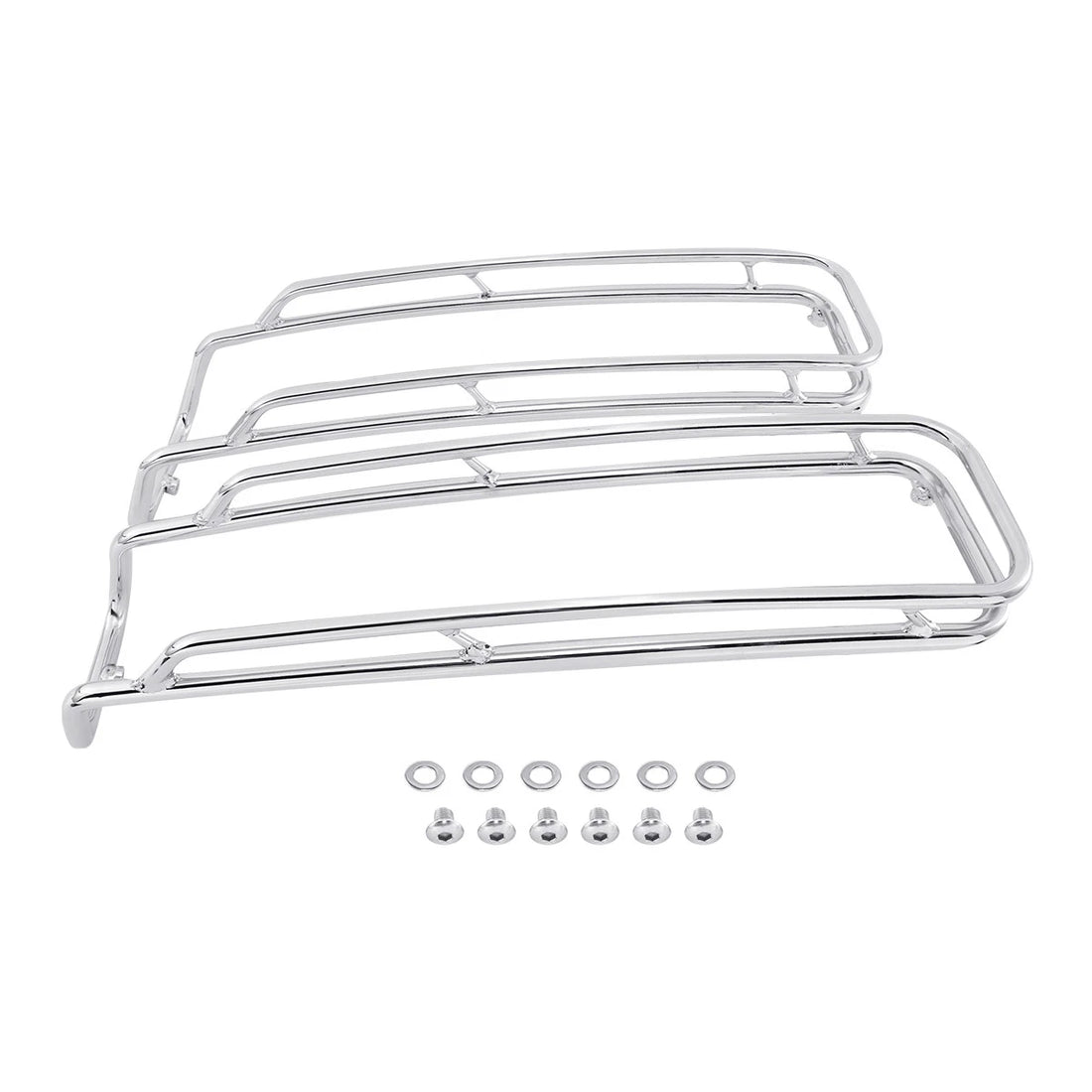 Chrome Saddlebags Lid Top Rail Guards Fit For Harley Touring Glide 1994-2013 12