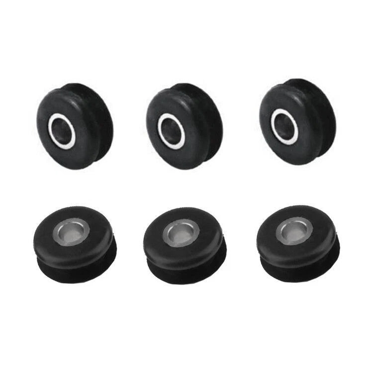 6Pcs Motorcycle Gas Tank Mounts Metal & Rubber Grommets For Harley Softail Fxwg