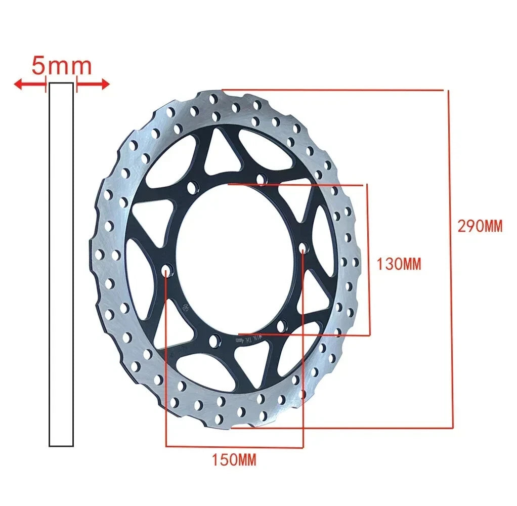 290mm Front Brake Disc Rotors For Kawasaki Ninja 250 250R EX250K EX250 08-12