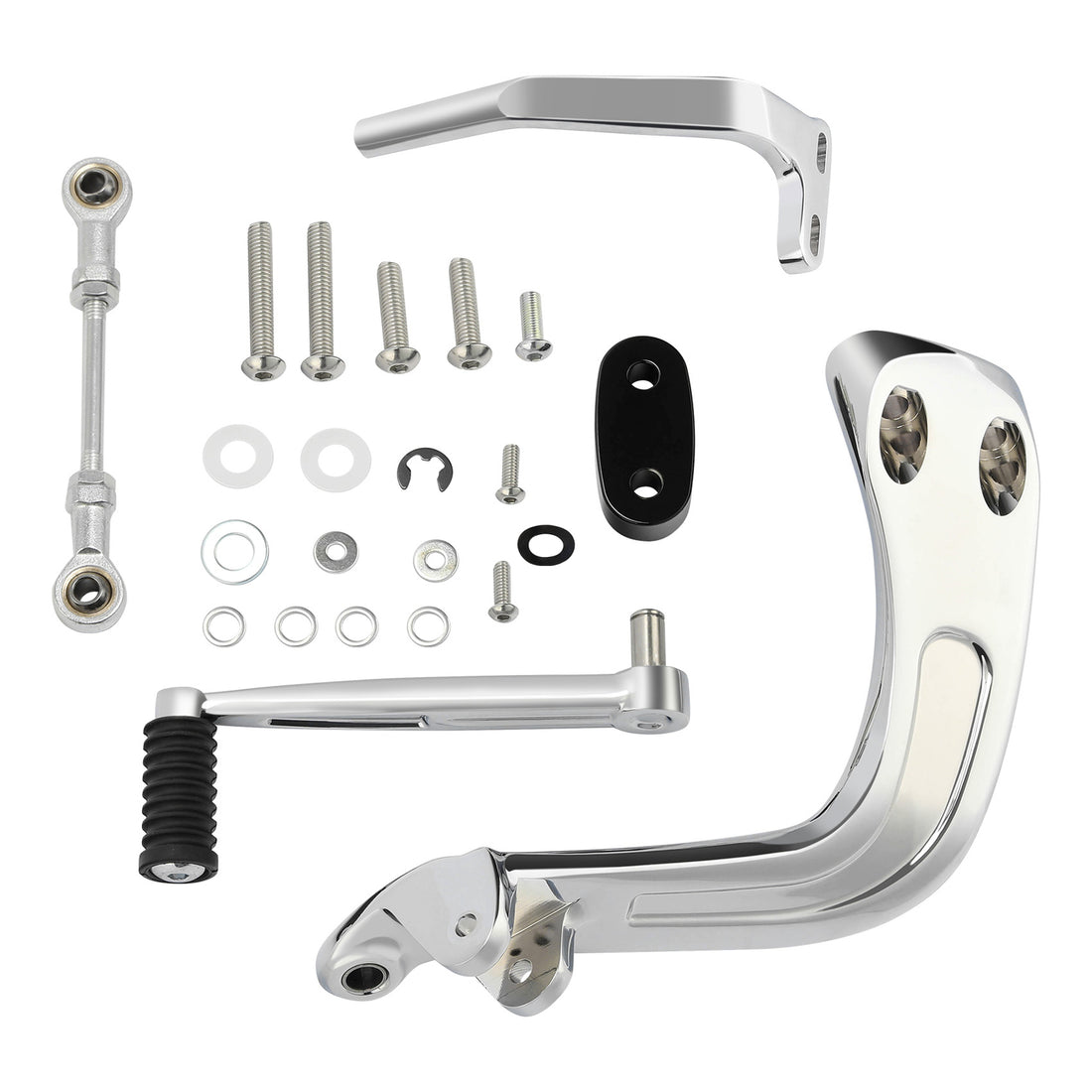 Chrome Mid Controls Shift Side Set Fit For Harley Sport Glide Fat Bob 2018-2026