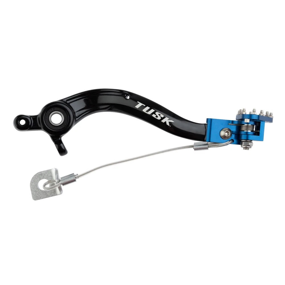 Tusk Aluminum Brake Pedal Blue Tip For KTM 450 XC-F 2016-2022