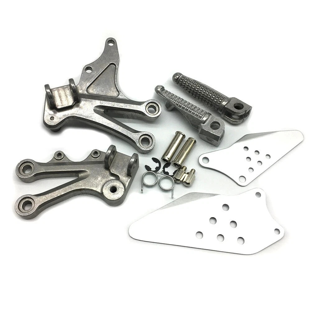 Fit for 2004 2005 Kawasaki Ninja ZX10R Silver Driver Front Foot Peg Bracket