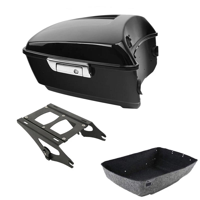 Black King Trunk Mount Rack Fit For Harley Touring Street Electra Glide 14-2026