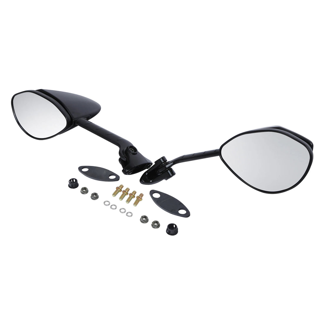 Black Rear View Side Mirrors Fit For Kawasaki Ninja ZX-14R 12-24 ZZR1400 06-24
