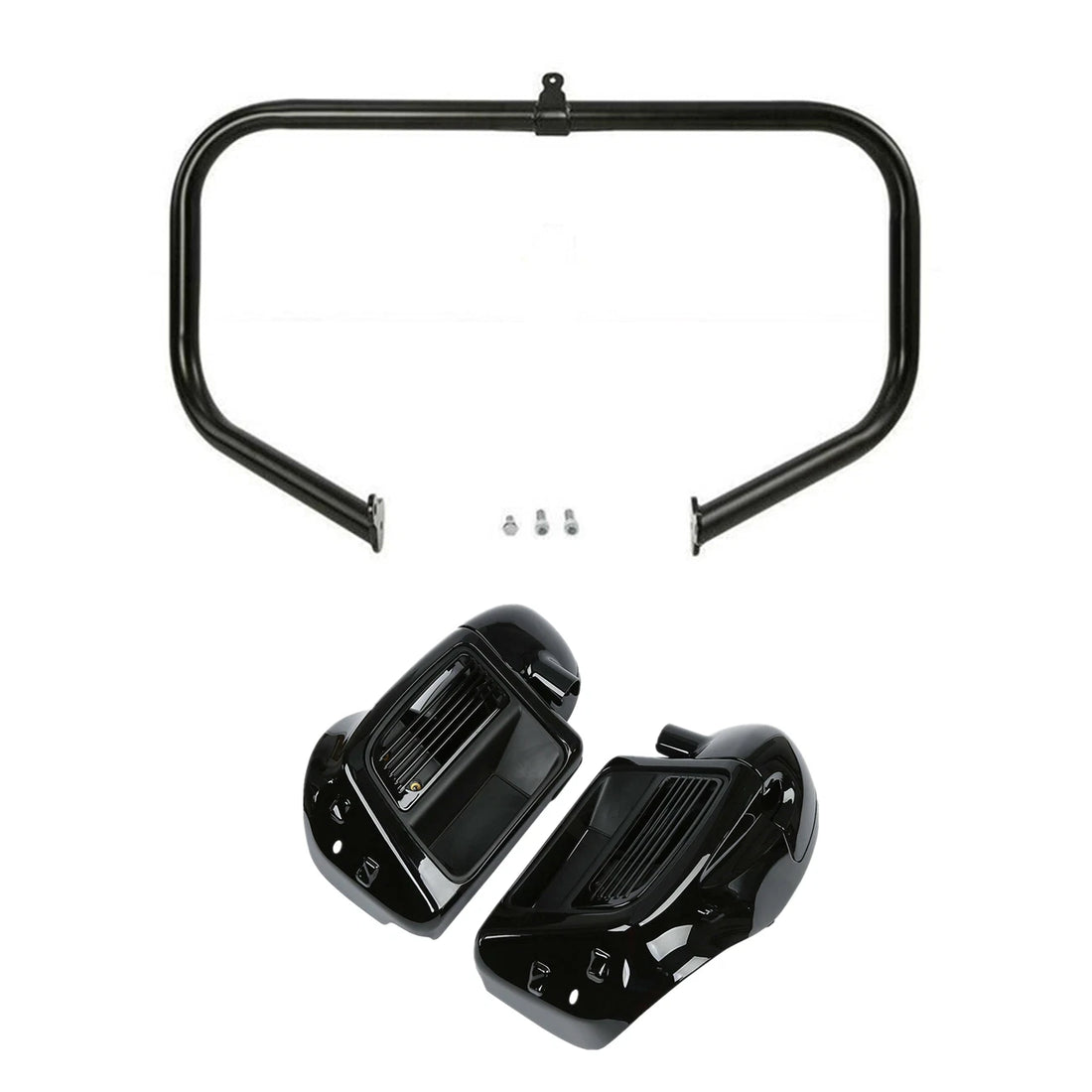 Lower Vented Leg Water-Cooled Engine Guard Bar Fit For Harley Road King 14-23