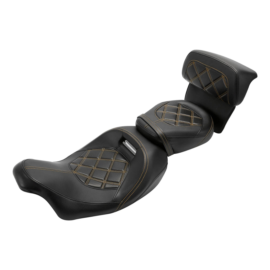 Driver Passenger Seat Backrest Pad Fit For Harley Street Electra Glide 14-23
