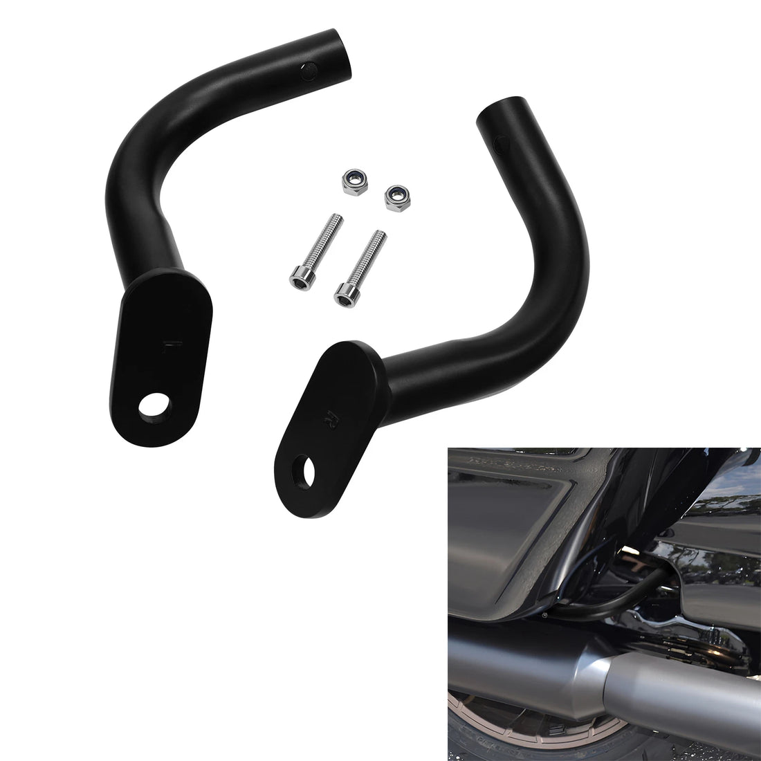 Saddlebag Guard Support Bracket Fit For Harley Electra Glide Flht 1997-2008