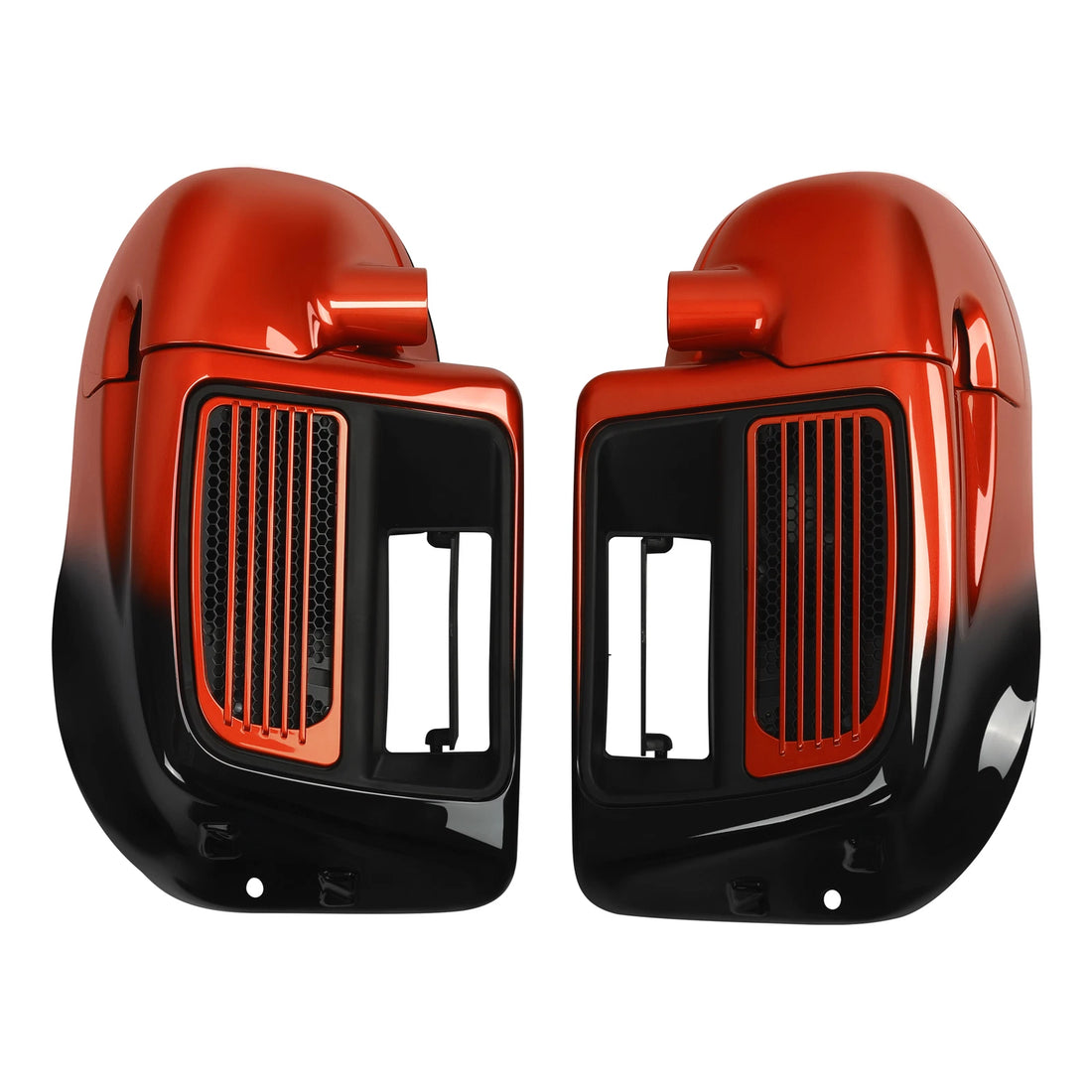 Lower Vented Fairings Fit For Harley Touring 14+ Sunset Orange/Sunset Black Fade