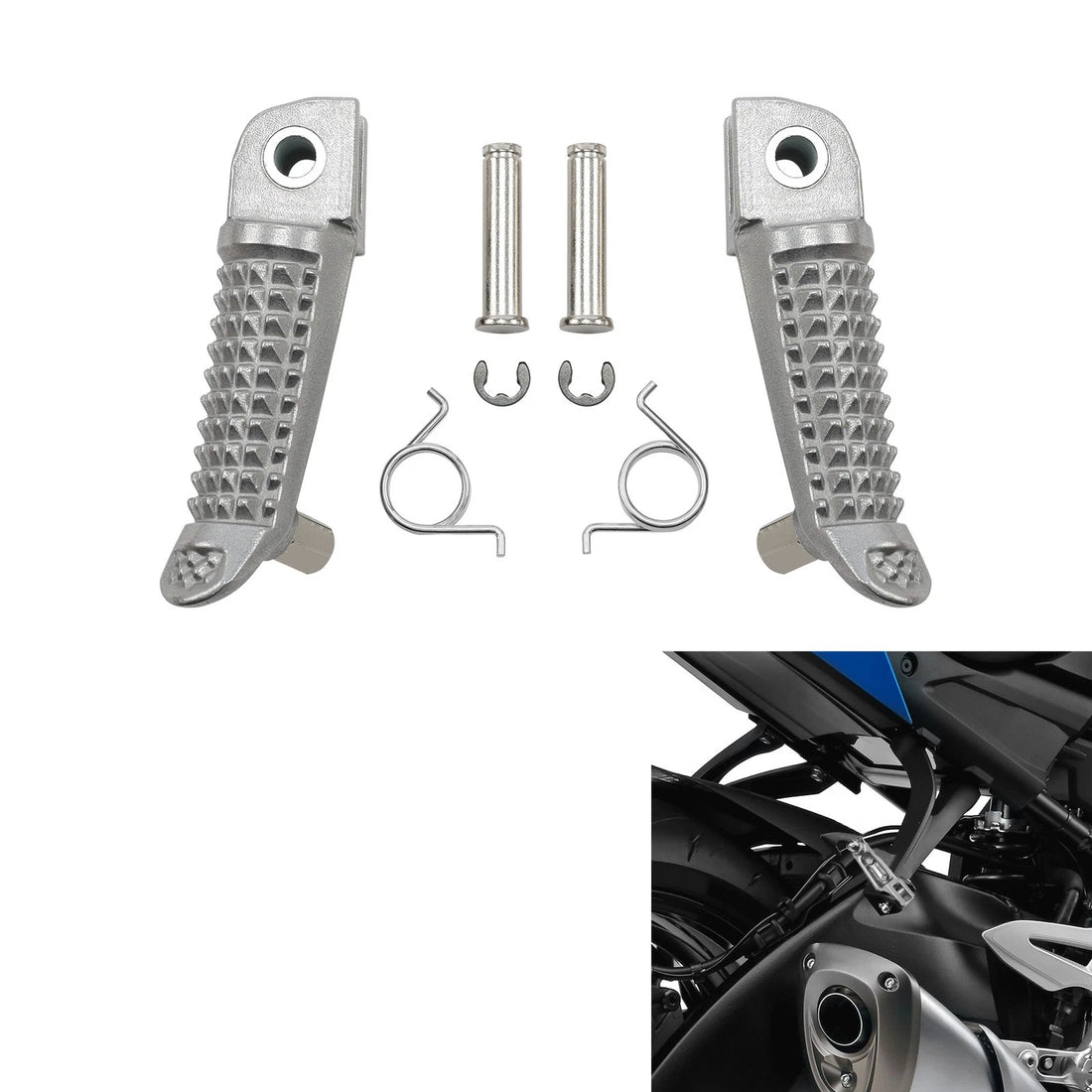 Passenger Foot Pegs And Mounts Fit For Suzuki GSXR600 GSXR750 2001-2005