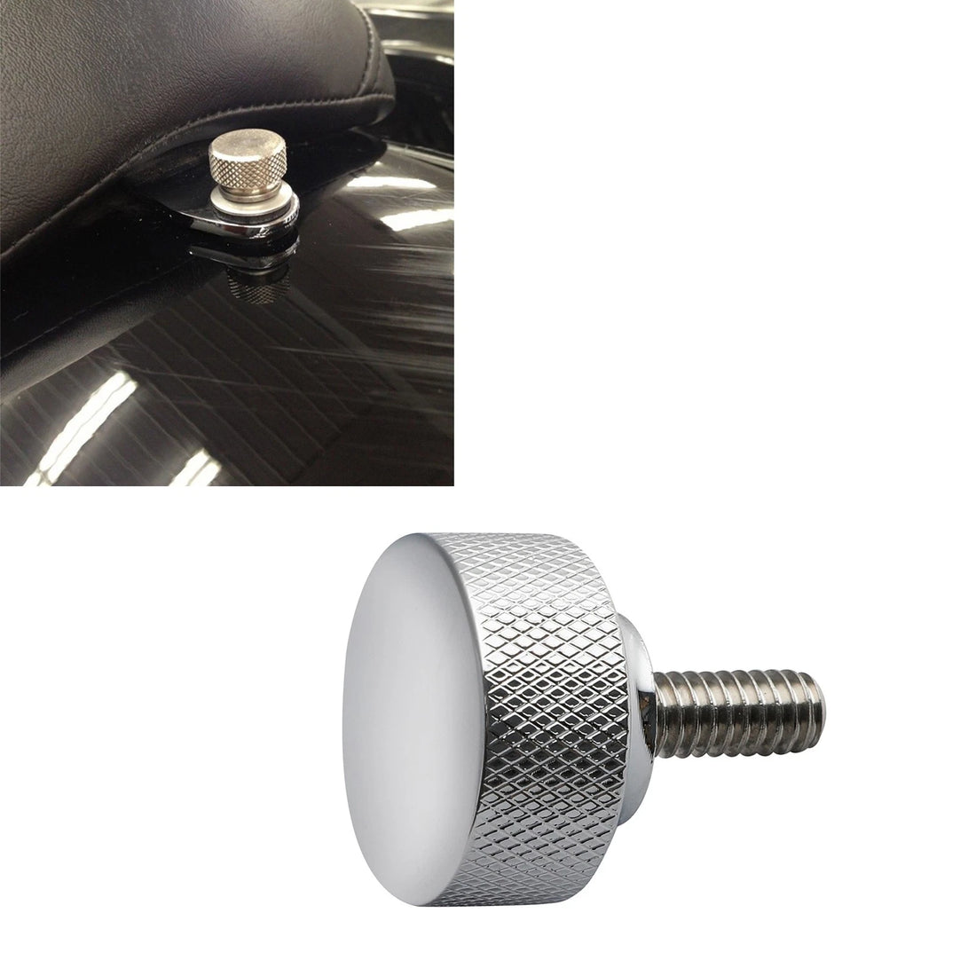 1/4-20 Thread Chrome Seat Bolt Fit For Harley Touring Street Road Glide 96-25