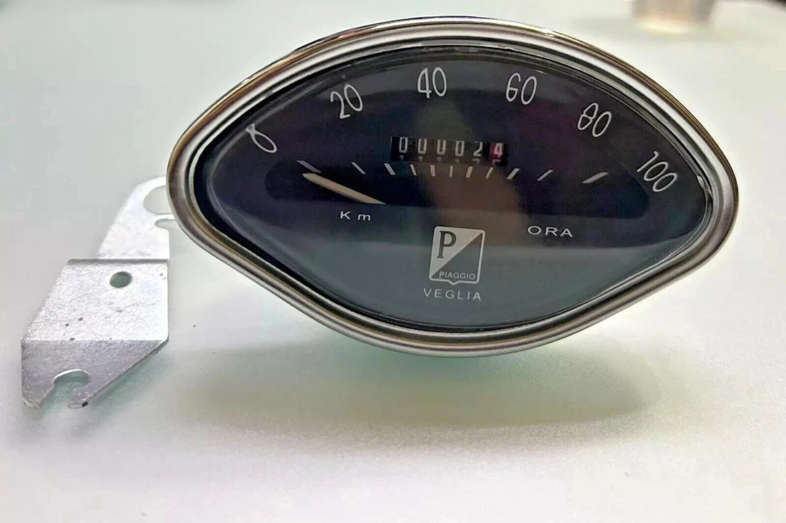 Speedo 100 KM Black Vintage Fit For Vespa Vbb Vba Vbc 150 Super Sprint GL SS