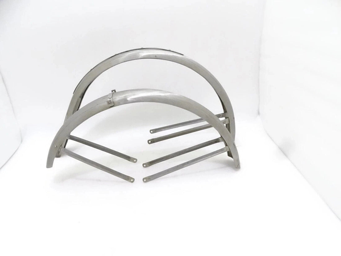 FIT FOR DKW RT100 DE LUXE 1935 & ONWARDS RAW STEEL MUDGUARD SET