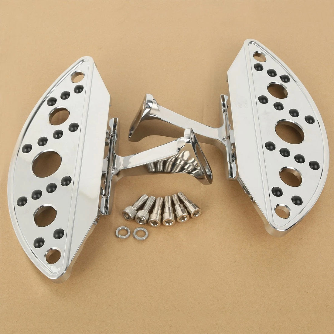Chrome Floor Board Footboard Kit Fit For Harley Road King Street Glide 1993-2025
