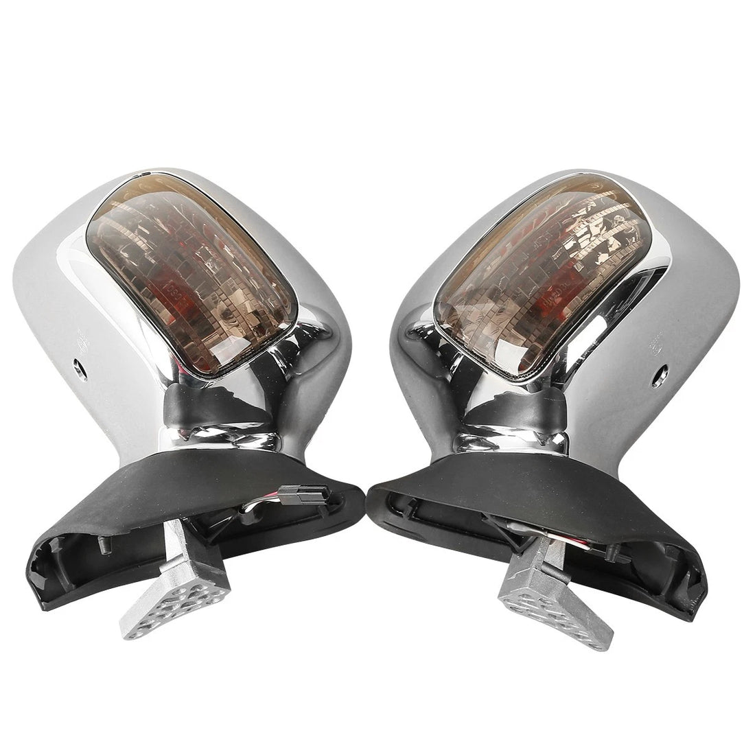 Smoke Len Rear View Mirrors Turn Signals Fit For Honda Goldwing GL1800 2001-2017
