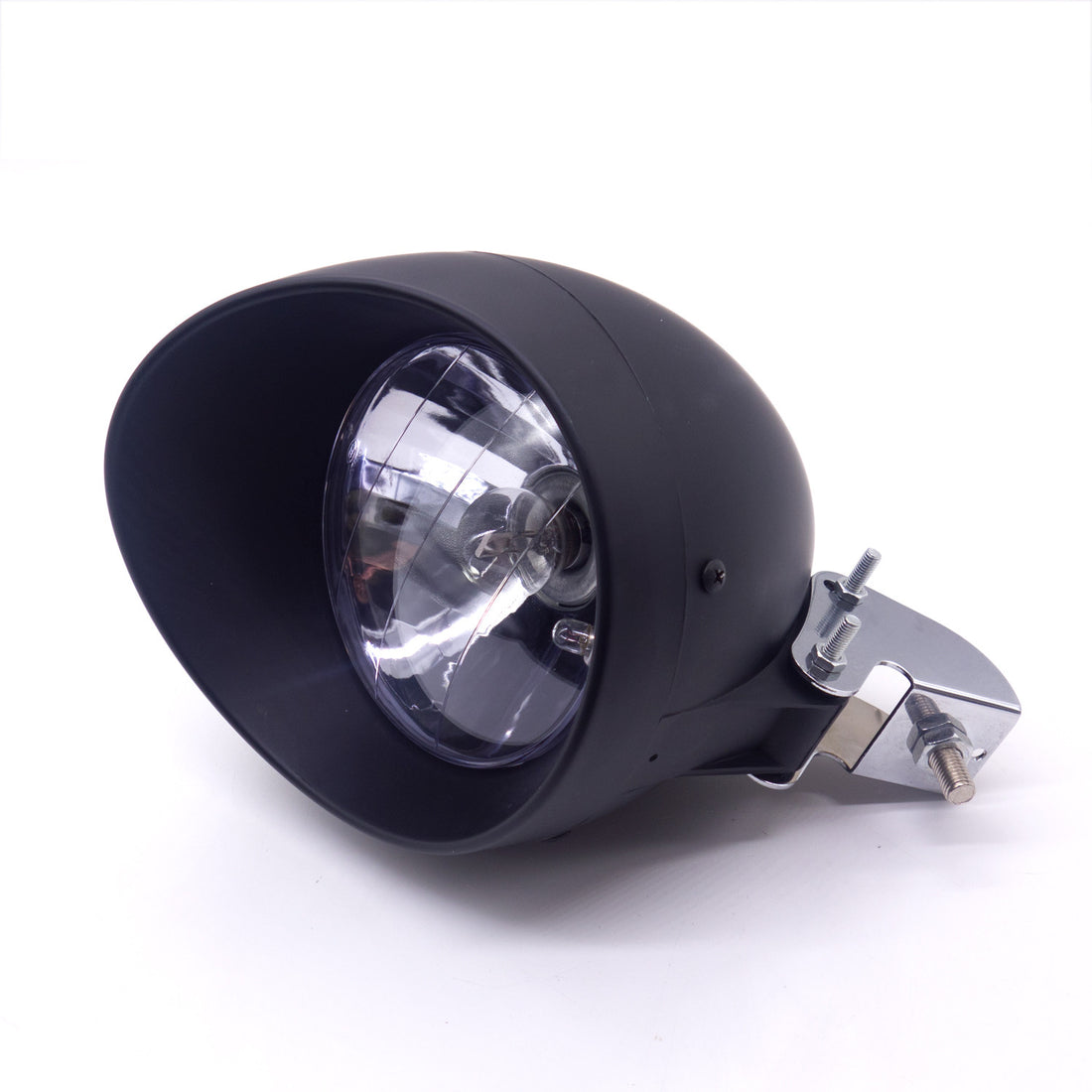 Motorcycle Black Bullet Headlight Head Light Lamp For Harley Honda Yamaha Custom