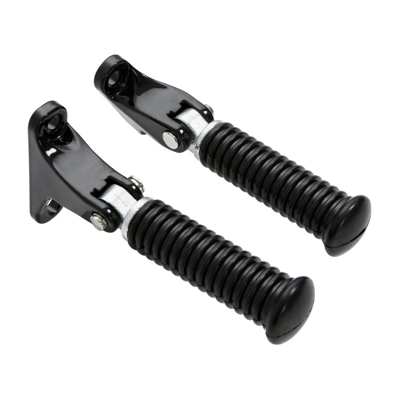 Black Passenger Foot Pegs Fit For Harley Touring Electra Road King Glide 93-2025