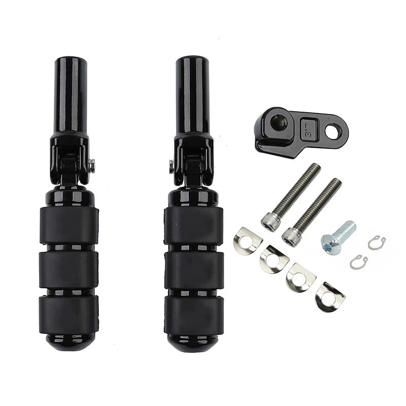Black Foot Pegs Footrests Fit For Harley Davidson Softail Slim Fls 2012-2017 16