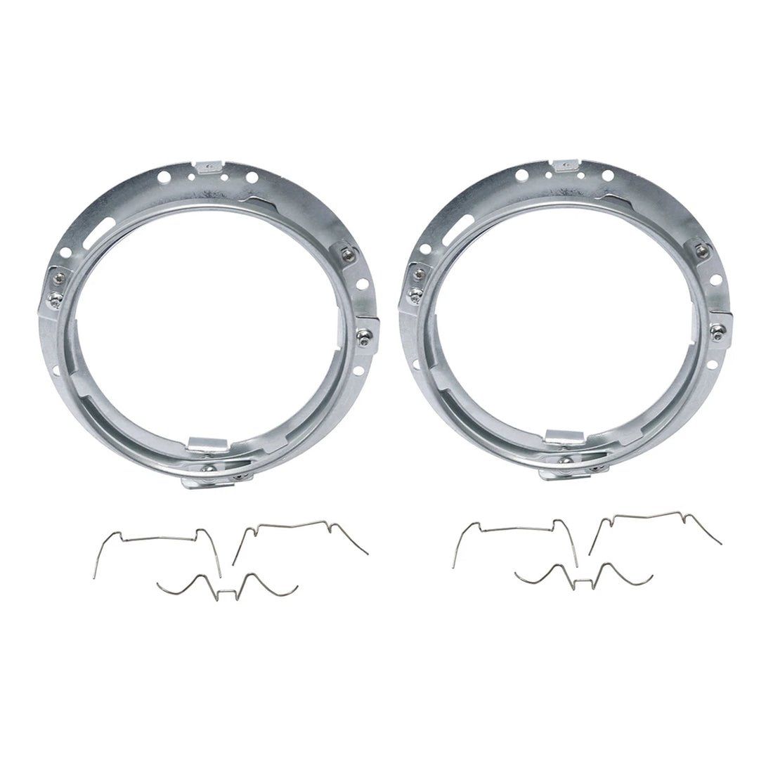 2x 7" Headlight Mount Bracket Ring Fit For Harley Touring 1994-13 Softail 91-13