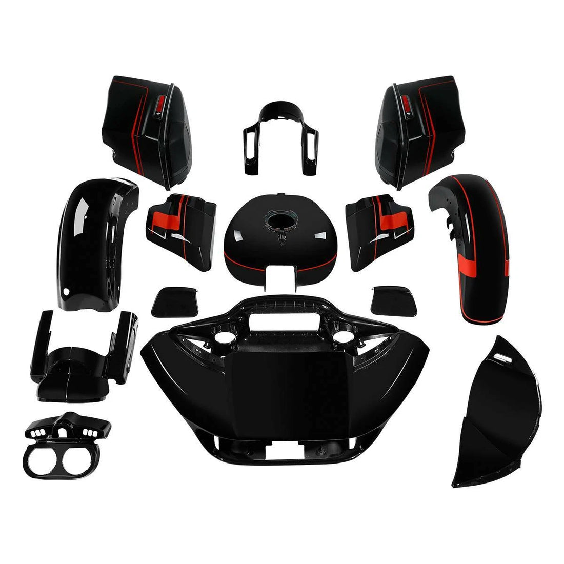 Fairing Body Kit Fit For Harley CVO Road Glide 15-2024 Black Earth Vivid Black